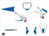 Suzuki 250 RM Dirt Bike Label Graphic Kit White