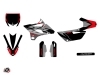 Yamaha 85 YZ Dirt Bike Skew Graphic Kit Red