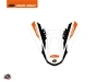 Graphic Kit Seat Cowl Moto Arkade KTM Orange White