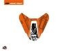Kit Déco Capot de Selle Moto Krav KTM Noir Orange