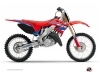 Kit Déco Moto Cross League Honda 125 CR Rouge