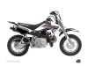 Kit Déco Moto Cross First Honda 50 CRF Blanc