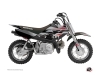 Honda 50 CRF Dirt Bike Nasting Graphic Kit Grey Red