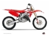 Honda 125 CR Dirt Bike Nasting Graphic Kit White Red