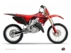 Kit Déco Moto Cross Nasting Honda 250 CR Rouge Noir