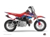 Kit Déco Moto Cross Dyna Honda 50 CRF Bleu