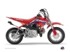 Honda 50 CRF Dirt Bike Works Graphic Kit Blue