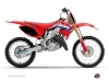 Honda 125 CR Dirt Bike Works Graphic Kit Blue