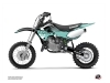 Kawasaki 65 KX Dirt Bike Claw Graphic Kit Turquoise