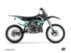 Kawasaki 250 KX Dirt Bike Claw Graphic Kit Turquoise