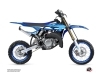 Kit Déco Moto Cross Outline Yamaha 65 YZ Bleu