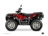 Polaris 550 Sportsman Forest ATV Predator Graphic Kit Red Black