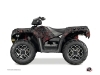 Polaris 850 Sportsman Forest ATV Camo Graphic Kit Black Red