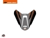 Kit Déco Capot de Selle Moto Slash KTM Noir Orange