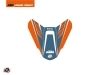 Kit Déco Capot de Selle Moto Slash KTM Orange Bleu
