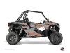 Polaris RZR 1000 Turbo UTV Abstract Graphic Kit Orange Grey