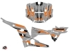 Polaris RZR 1000 Turbo UTV Abstract Graphic Kit Orange Grey