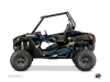 Polaris RZR 900 UTV Abstract Graphic Kit Blue Yellow