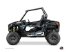 Polaris RZR 900 S UTV Action Graphic Kit Black Blue