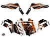 Polaris RZR 900 XP UTV Action Graphic Kit Orange