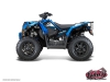 Polaris Scrambler 850-1000 XP ATV Action Graphic Kit Blue