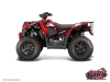 Polaris Scrambler 850-1000 XP ATV Action Graphic Kit Red