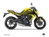 Kawasaki ER 6N Street Bike Airline Graphic Kit Yellow