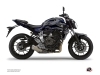 Yamaha MT 07 Street Bike Airline Graphic Kit Black Blue