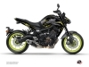 Yamaha MT 09 Street Bike Airline Graphic Kit Black Yellow