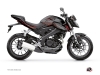 Kit Déco Moto Airline Yamaha MT 125 Noir Rouge