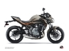 Kawasaki Z 650 Street Bike Airline Graphic Kit Black Grey