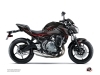 Kit Déco Moto Airline Kawasaki Z 650 Noir Rouge