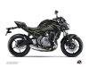 Kawasaki Z 650 Street Bike Airline Graphic Kit Black Green