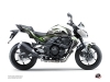 Kawasaki Z 750 Street Bike Airline Graphic Kit White Green