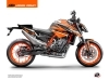 Kit Déco Moto Arkade KTM Duke 890 Noir Orange