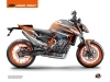 Kit Déco Moto Arkade KTM Duke 890 R Orange Bleu