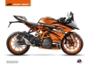 Kit Déco Moto Arkade KTM 125 RC Noir Orange