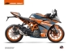 Kit Déco Moto Arkade KTM 390 RC Orange Bleu