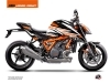 Kit Déco Moto Arkade KTM Super Duke 1290 R Orange Blanc