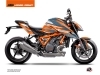 Kit Déco Moto Arkade KTM Super Duke 1290 R Orange Bleu