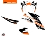 Kit Déco Moto Arkade KTM Super Duke 990 Orange Blanc