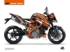 Kit Déco Moto Arkade KTM Super Duke 990 R Noir Orange