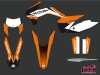 KTM EXC-EXCF Dirt Bike Assault Graphic Kit