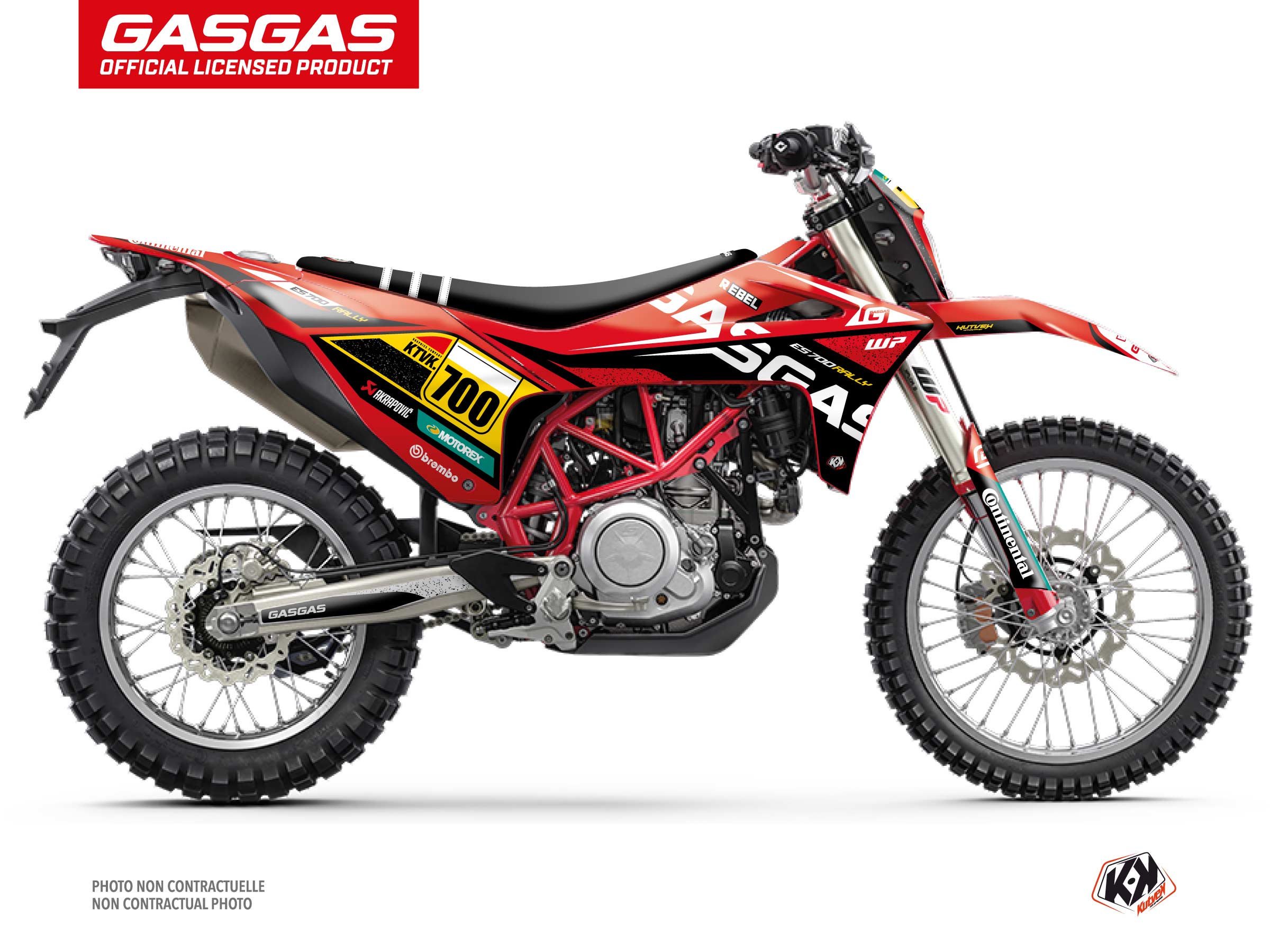 KIT DÉCO MOTOCROSS ATLAS GASGAS ES 700 ROUGE