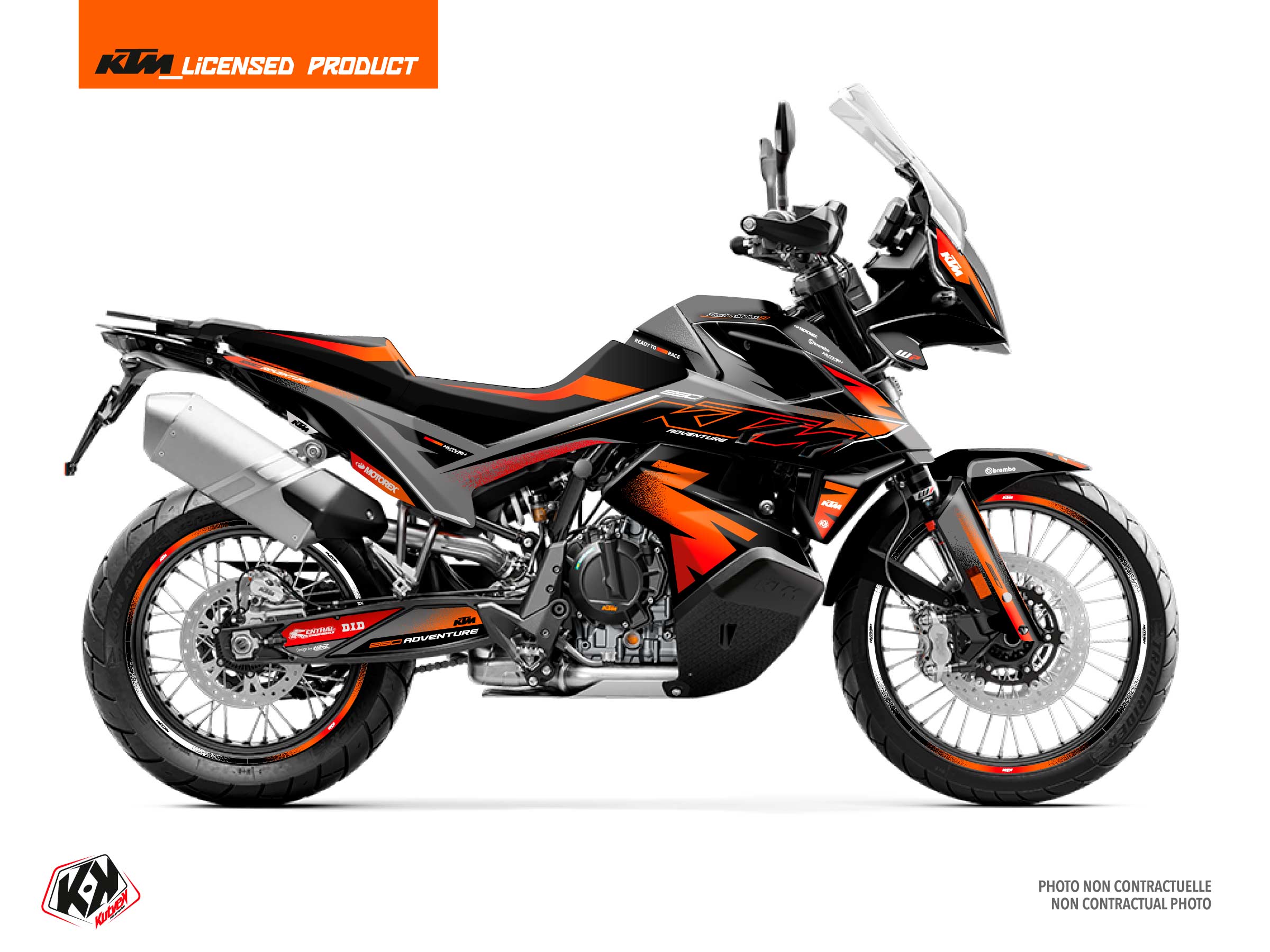 KIT DÉCO MOTO AURORA KTM ADVENTURE 790 ROUGE FULL