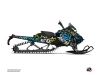 Skidoo REV XM Snowmobile Aztek Graphic Kit Blue Green