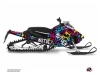 Yamaha Sidewinder Snowmobile Aztek Graphic Kit Blue Pink