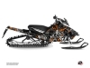 Yamaha SR Viper Snowmobile Aztek Graphic Kit Grey Orange