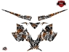 Yamaha SR Viper Snowmobile Aztek Graphic Kit Grey Orange