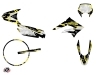  Kit Déco 50cc BARBARIAN Derbi Racing 50 Jaune Neon
